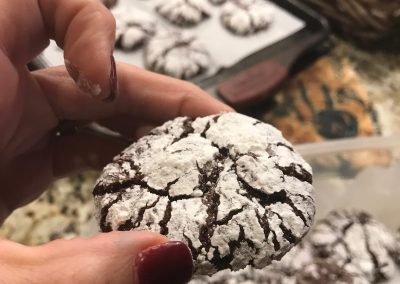 CHOCOLATE CRINKLE COOKIES (Adapted from What’s Gaby Cooking)