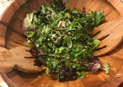GREEN SALAD WITH LEMON VINAIGRETTE (Adapted from Southern Food and Fun)