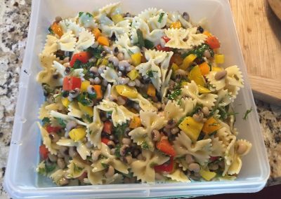 PASTA SALAD WITH FIELD PEAS (Adapted from Southern Living)