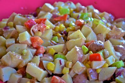 BBQ Potato, Bacon and Corn Salad (Adapted from Kraft Recipes)