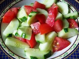 CUCUMBER-TOMATO SALAD (Adapted from A Taste of Home)