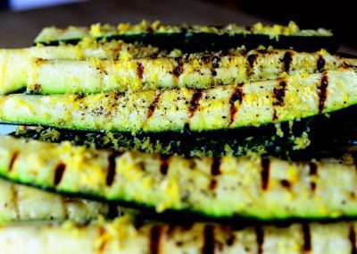 GRILLED ZUCCHINI WITH LEMON SALT (Adapted from Pioneer Woman)