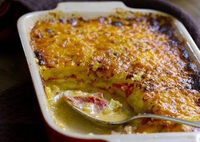 PIMENTO CHEESE POTATO GRATIN (adapted from Saveur)