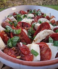 ROASTED TOMATO CAPRESE (Adapted from Ina Garten)