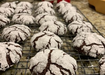 CHOCOLATE CRINKLE COOKIES  (Adapted from What’s Gaby Cooking)