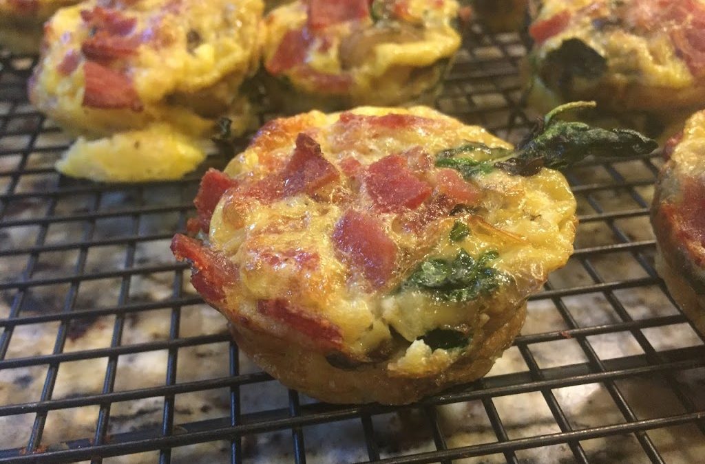 Mini Spinach & Mushroom Quiche