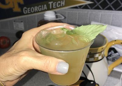Vodka Apple Cider With Basil