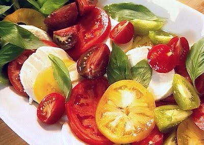Ina’s Tomato Mozzeralla and Basil Salad