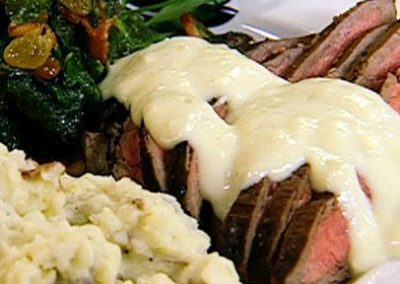 FLANK STEAK WITH GORGONZOLA (Adapted from Food Network)
