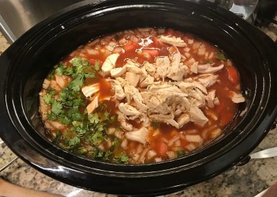 CHICKEN TORTILLA SOUP (Adapted from Genius Kitchen)