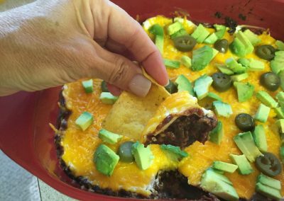 BEEFY TACO DIP (Adapted from plain chicken)