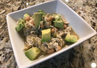 QUINOA WHITE CHICKEN CHILI (Adapted from Closet Cooking)