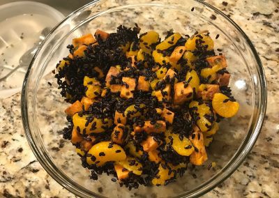 FORBIDDEN RICE WITH SWEET POTATOES (Adapted from Epicurious)