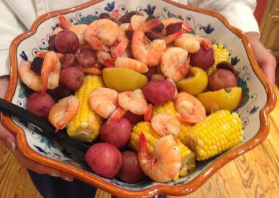 LOW COUNTRY BOIL with cocktail sauce (Adapted from all recipes)