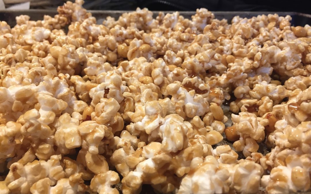 SALTED BUTTERSCOTCH PEANUT POPCORN (Adapted from whatkatieate)