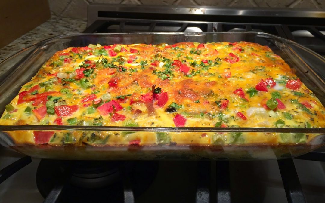 FARMER’S MARKET EGG CASSEROLE (Adapted from Two Healthy Kitchens)