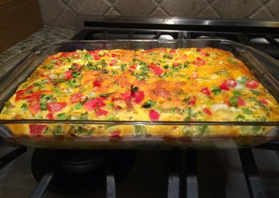 FARMER’S MARKET EGG CASSEROLE (Adapted from Two Healthy Kitchens)