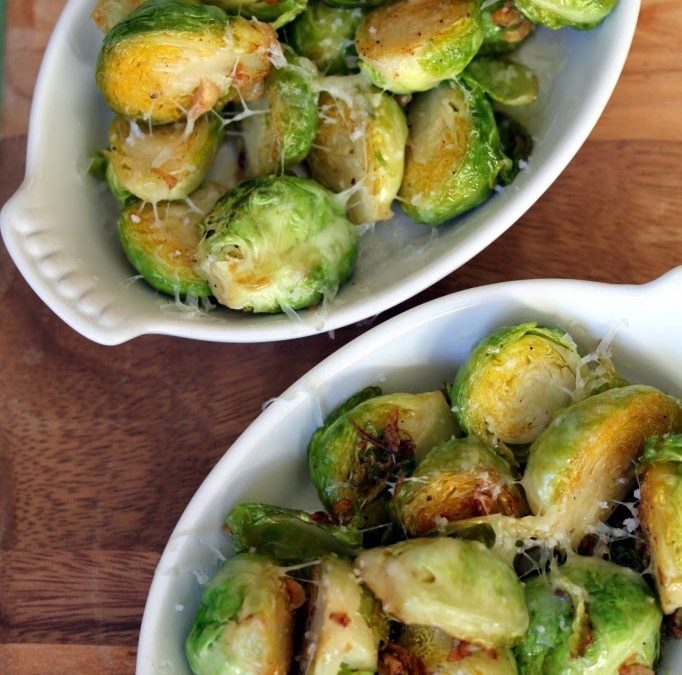 LEMON GARLIC BRUSSEL SPROUTS (Adapted from what’s gaby cooking)