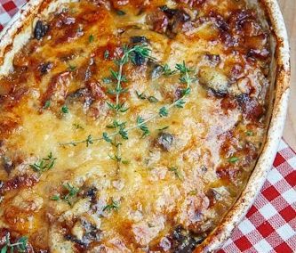PANCETTA AND PORCINI POTATO GRATIN (Adapted from Closet Cooking)
