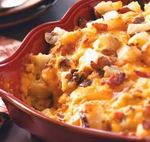 BAKED POTATO CASSEROLE (Adapted from Taste of Home)