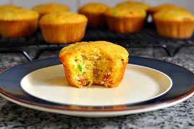 CORN MUFFINS WITH BACON AND CHEDDAR (Adapted from Rachel Ray)