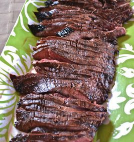 GRILLED BALSAMIC FLANK STEAK (Adapted from Cooking Light)