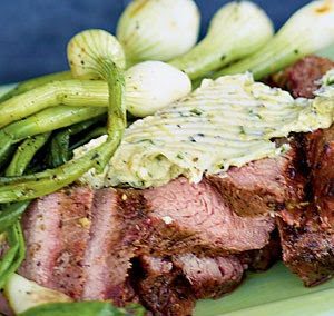 GRILLED TRI-TIP WITH CHILE BUTTER