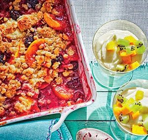 PEACH BERRY CRUMBLE (Adapted from Southern Living)