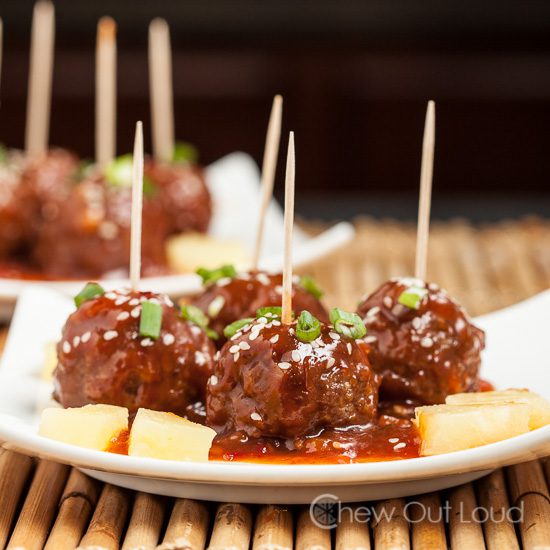 HAWAIIAN LUAU MEATBALLS