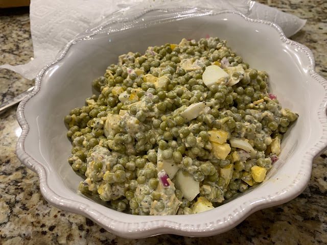 ENGLISH PEA SALAD  (Adapted from countryliving.com)