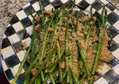 ROASTED ASPARAGUS  (Adapted from Martha Stewart)