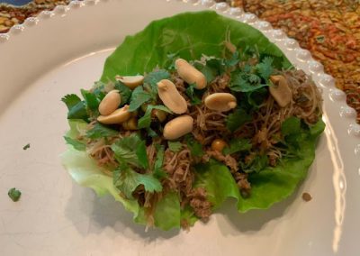 THAI CHICKEN LETTUCE WRAPS (Adapted from Pinch of Yum)