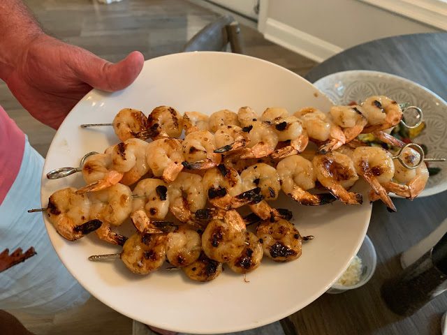 SPICY GRILLED SHRIMP  (Adapted from Martha Stewart)