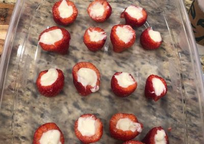 STUFFED STRAWBERRIES  (Adapted from In Diane’s Kitchen)